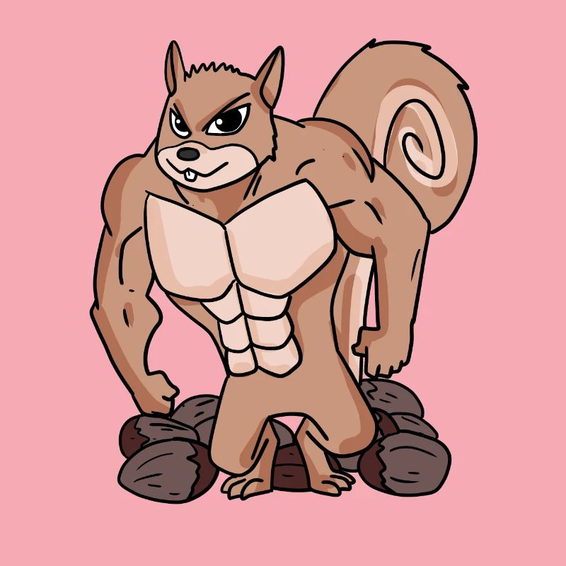 Squirrels with muscles