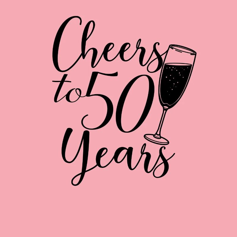 Cheers To 50 Years - Geburtstags- oder Jubiläumsgeschenk