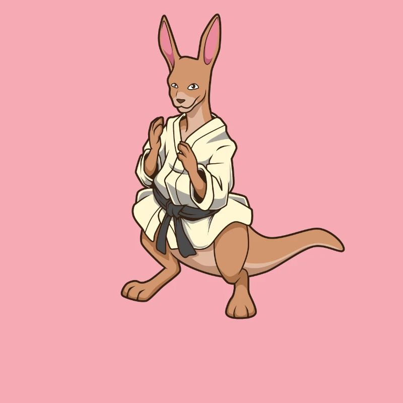 Comic Kangaroo makes judo