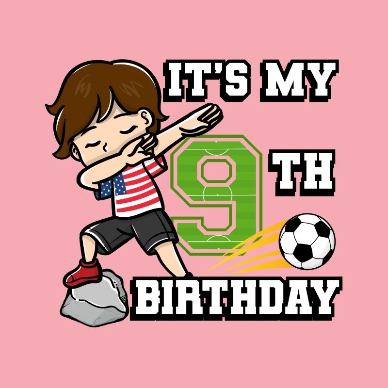 Fußballer Junge Ich bin schon 9th Geburtstag