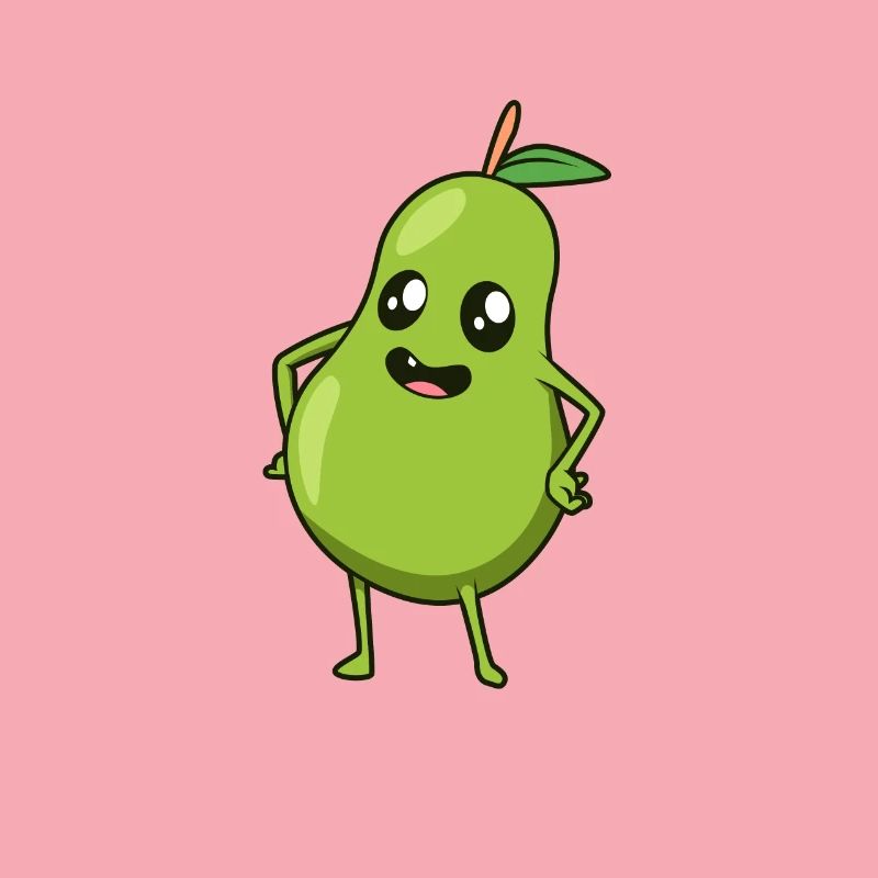 Kawaii Comic Pear
