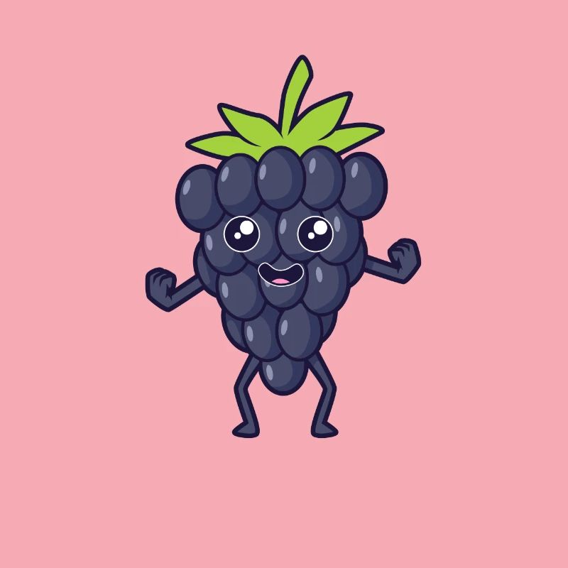 Kawaii Comic Brombeere