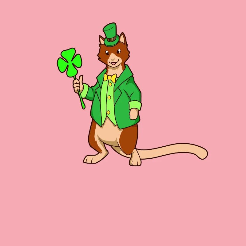 Tree Kangaroo Leprechaun - St Patrick's Kangaroo