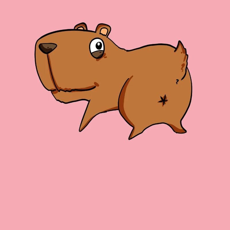 Capybara from behind - Capybara butt