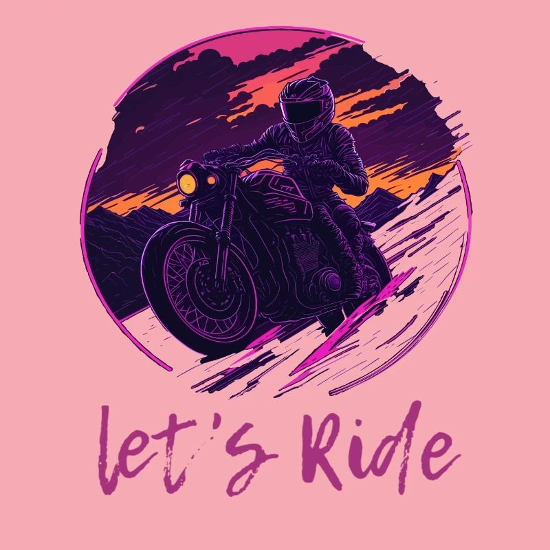 Let's Ride Synthwave Motorcyclists