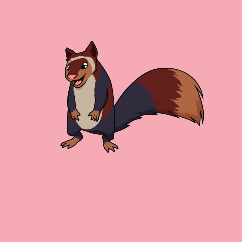 Écureuil géant Kawaii