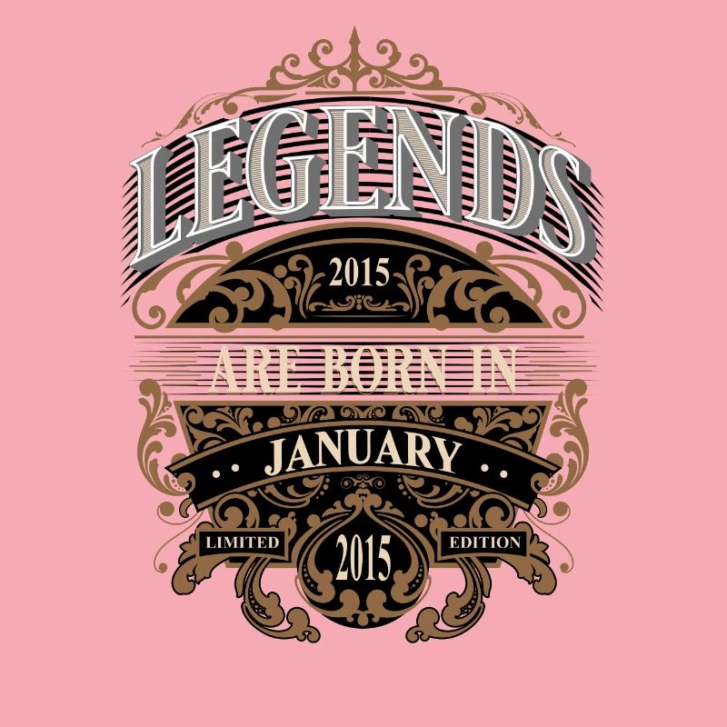 2015 Janvier Naissance Anniversaire Année de naissance Légende