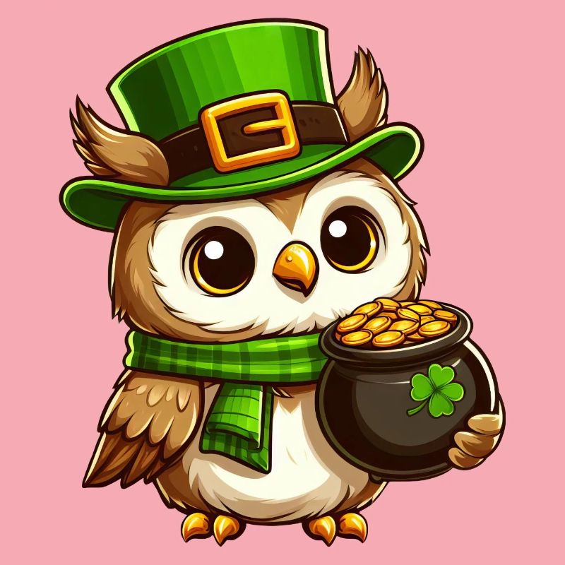 Goldene Eule St. Patricks Day