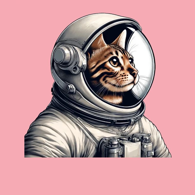 Aventure spatiale d’astronaute de chat du Bengale
