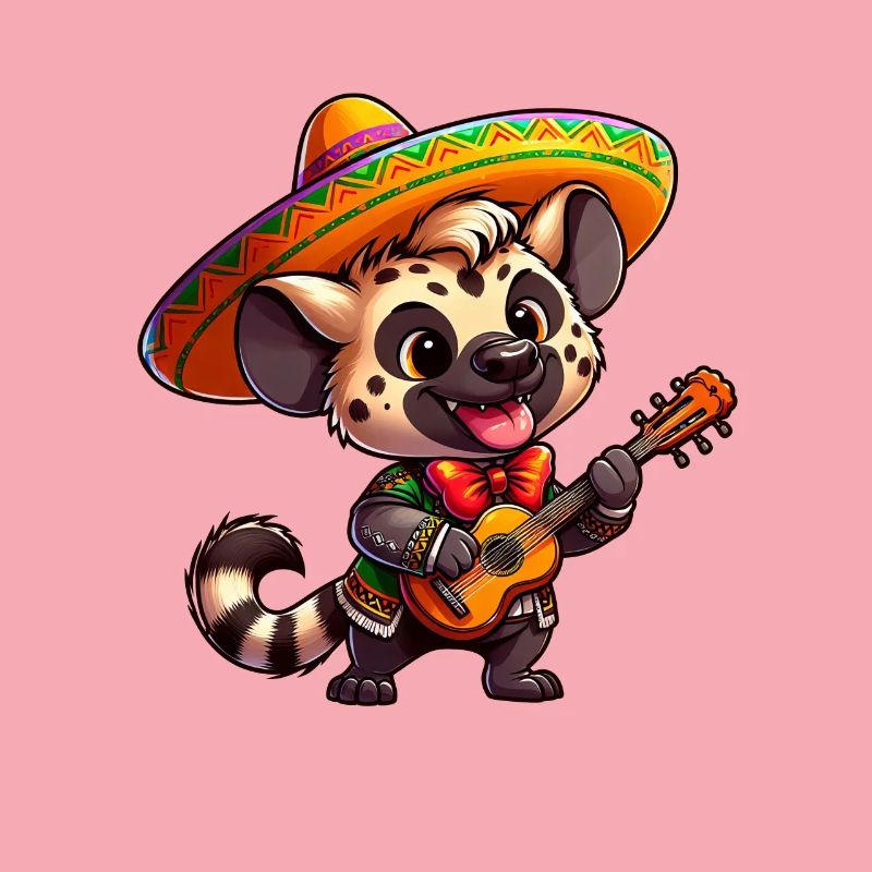 Cinco de Mayo Hyäne Giraffe Mariachi