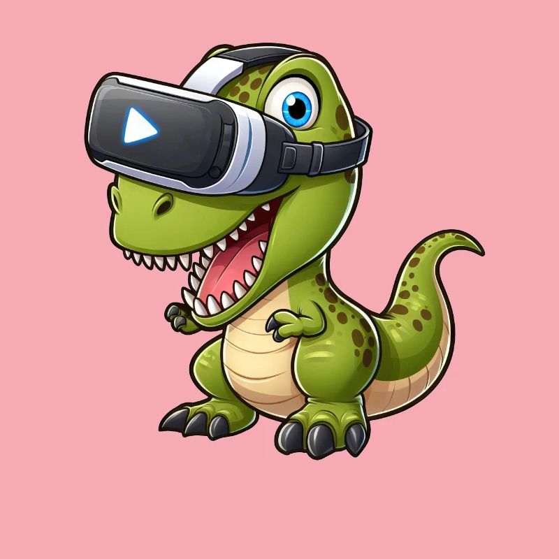 Drôle Dino T-Rex Réalité virtuelle VR Fun