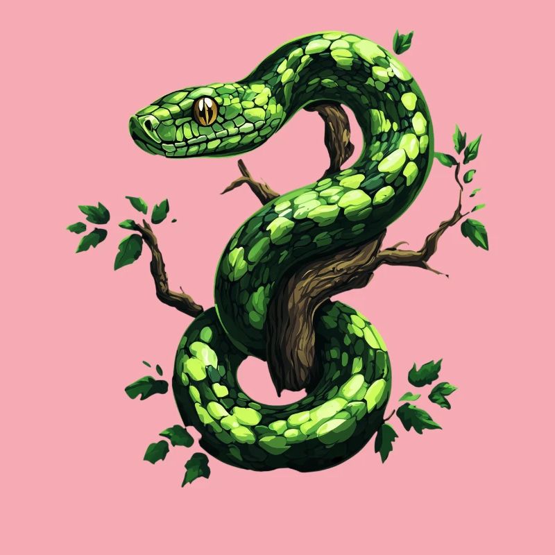 Green Tree Python Snakes Lover Terrarium