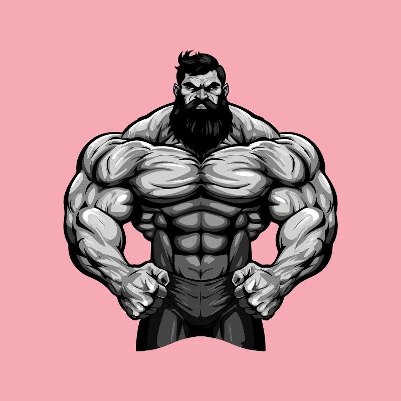 Muscles de combattant de bodybuilder