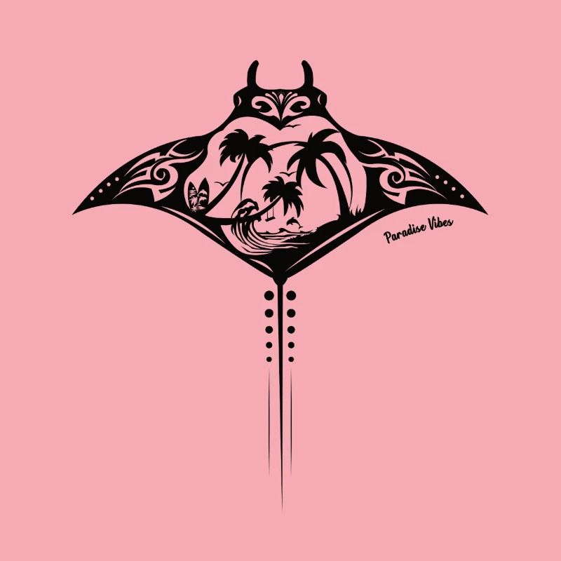 Manta Ray, Devil Ray, Tribal, Vacation, Beach
