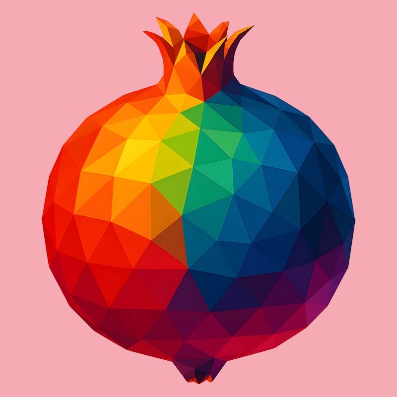 WPAP Style - Pomegranate