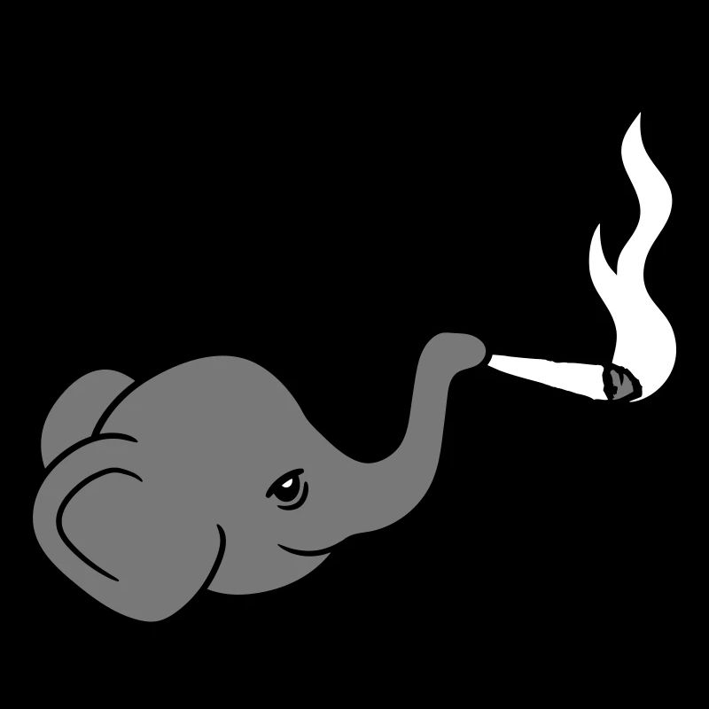 elephant head bekiff kiffen joint stoned weed ca