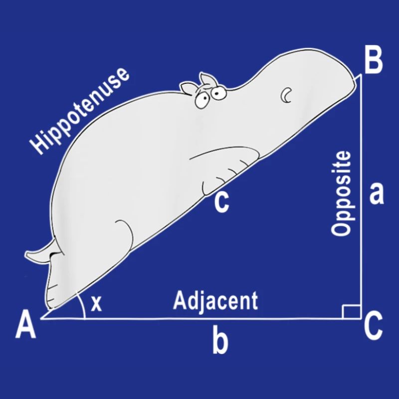 Hippo Math Analytical Funny Teacher Shirt