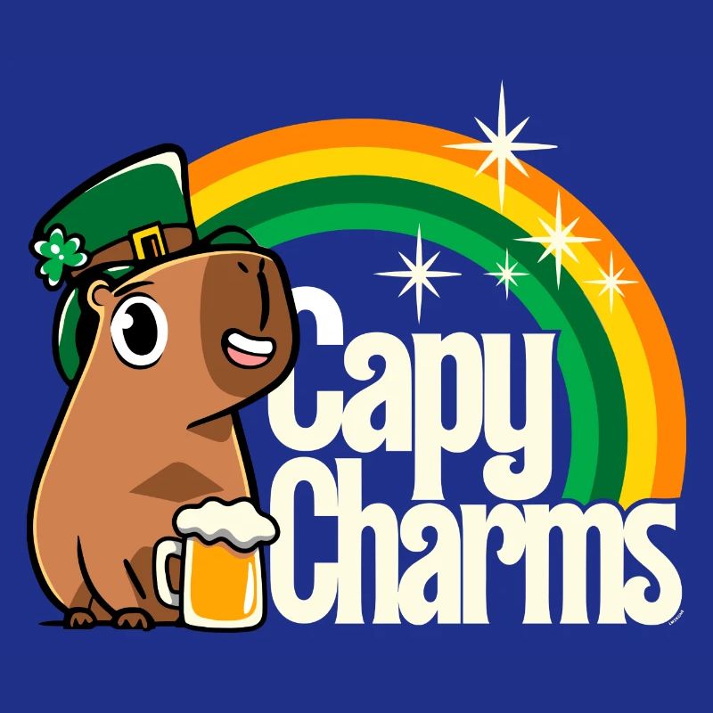 St. Patrick's Day - Capy rainbow charms