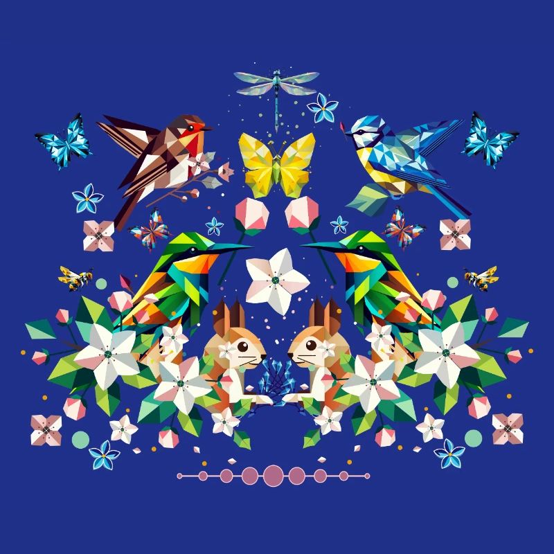 Spring magic as a colourful spring motif