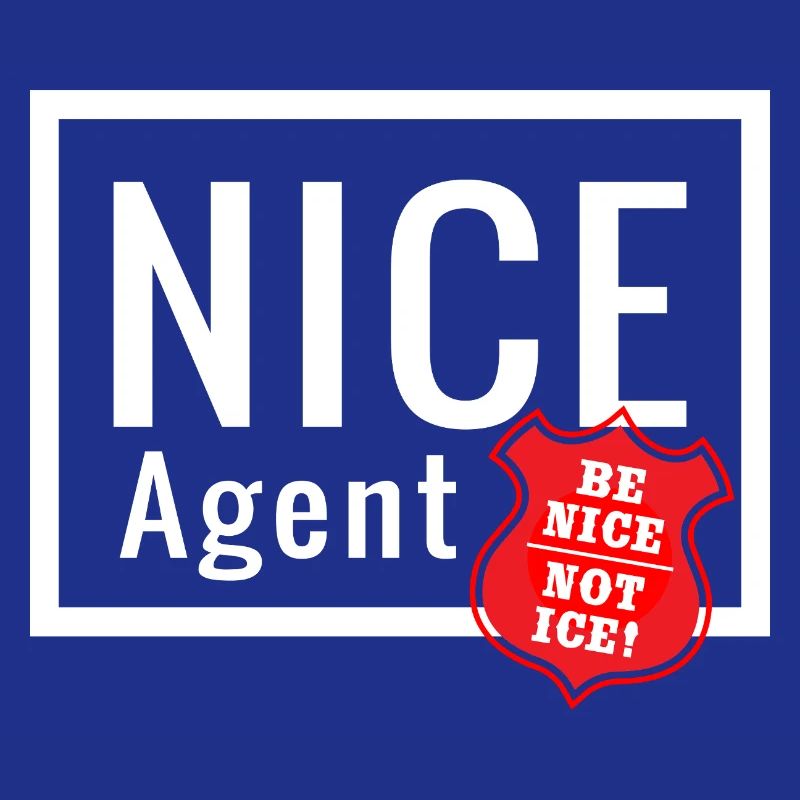 NICE Agent Logo with Statement Be Nice Badge