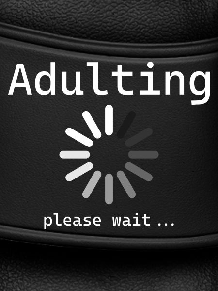 Adulting Bitte Warte Loading