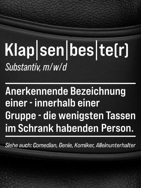 Klapsenbester Definition Fun Sprüche