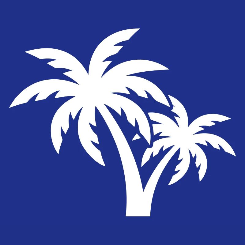 Plage symbole de Palm Tree