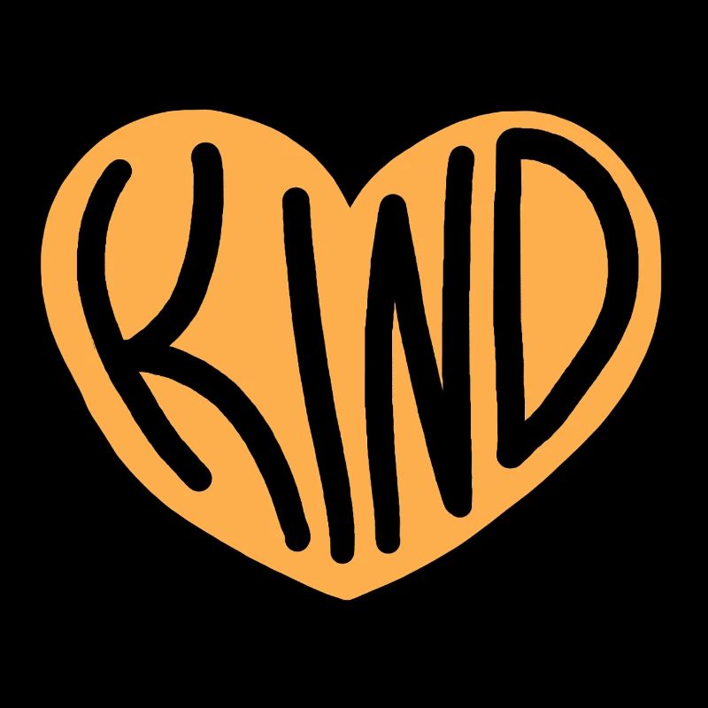 Heart KIND Typography Design