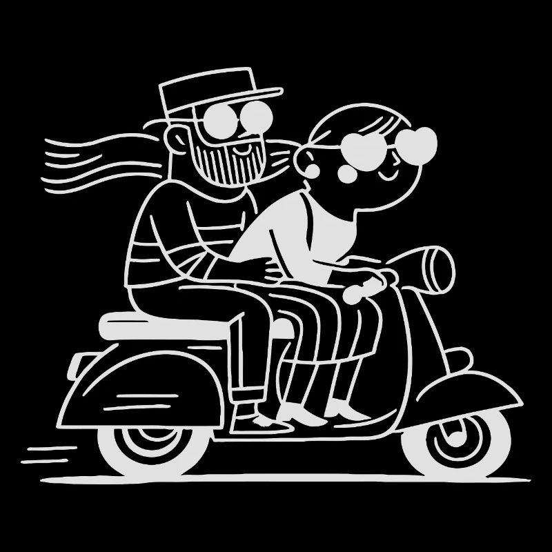 Retro Scooter Ride