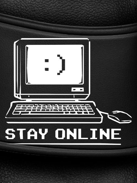 Stay Online Retro Computer