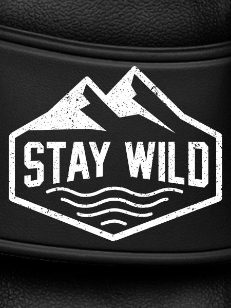 Stay Wild Mountain Motif