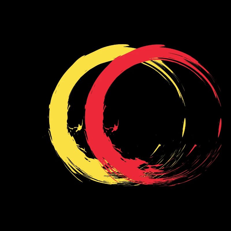 Cercle brosse couleurs drapeau drapeau de la Belgique