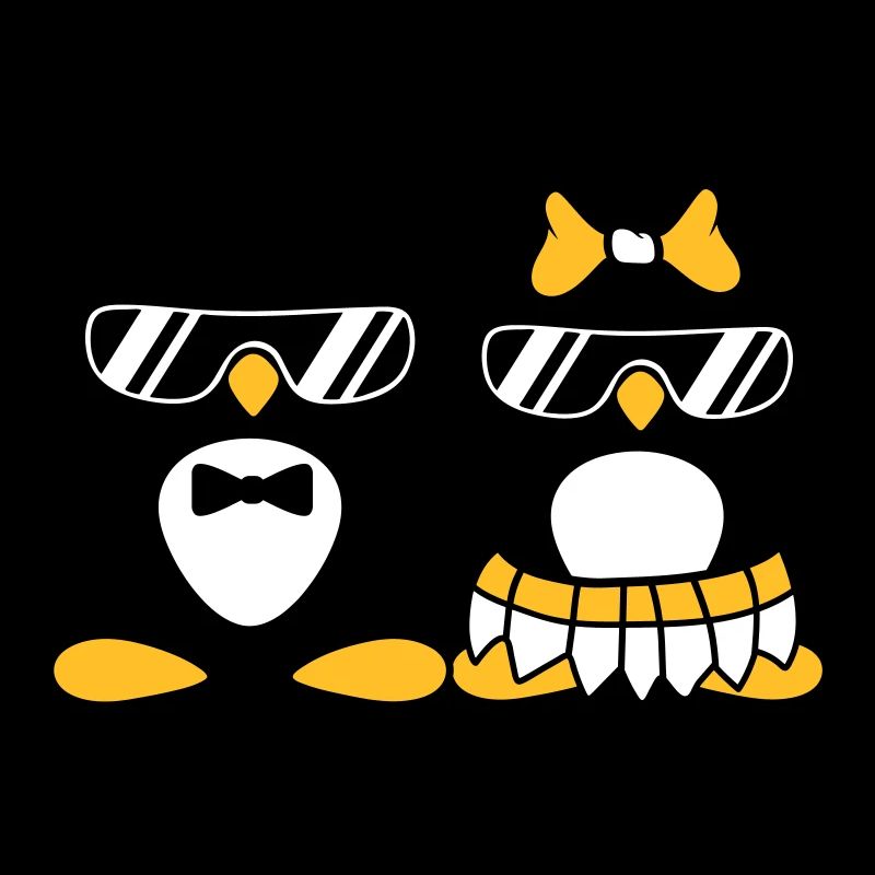 penguin couple dear paerchen in love sunglasses