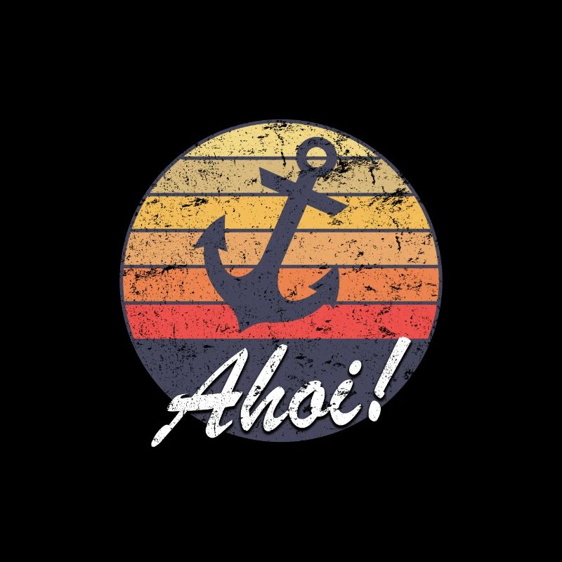 Sunset ahoy! Logo beach sunset