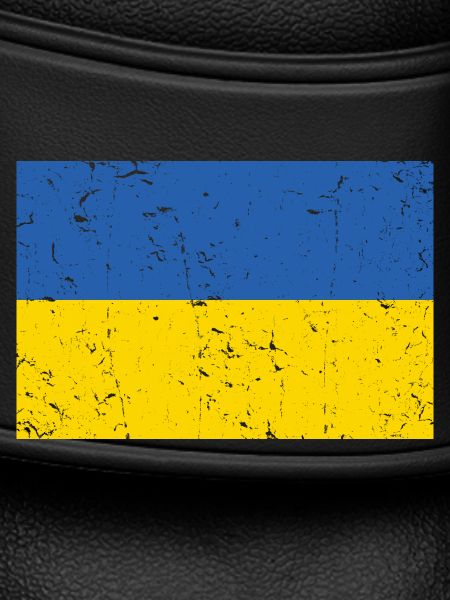 Ukraine Flag Distressed