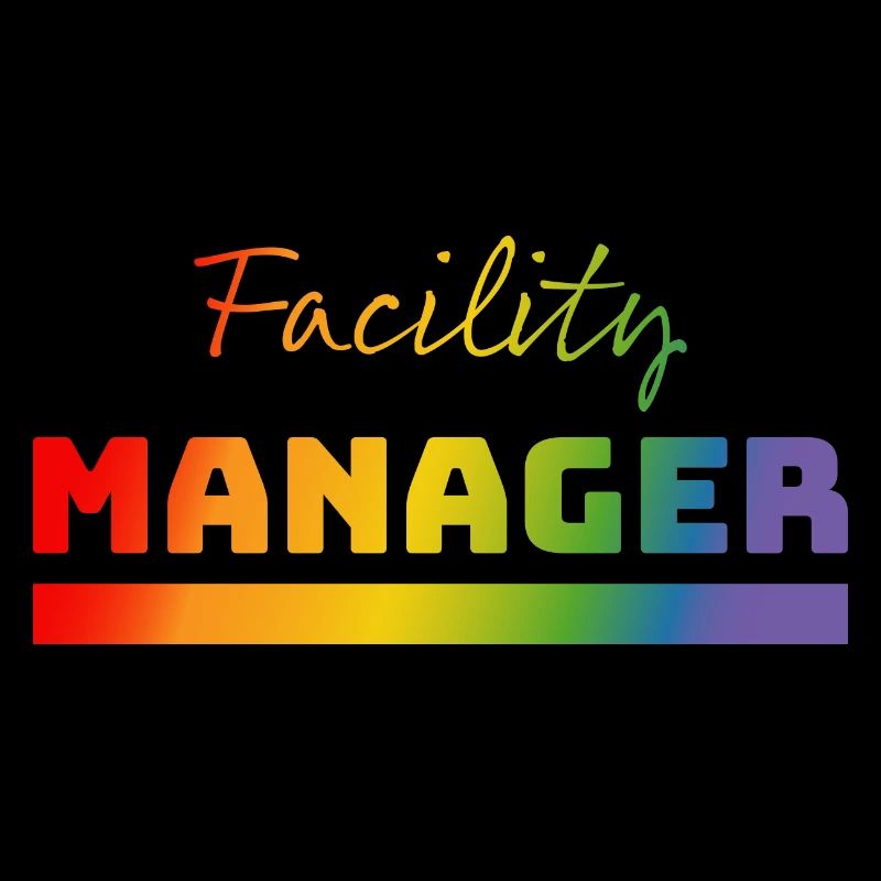 Tshirt Facility Manager rainbow