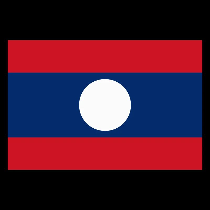 Flagge von Laos / Drapeau Laos