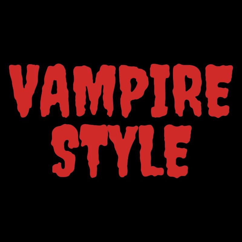 Style vampire Conception graphique ludique