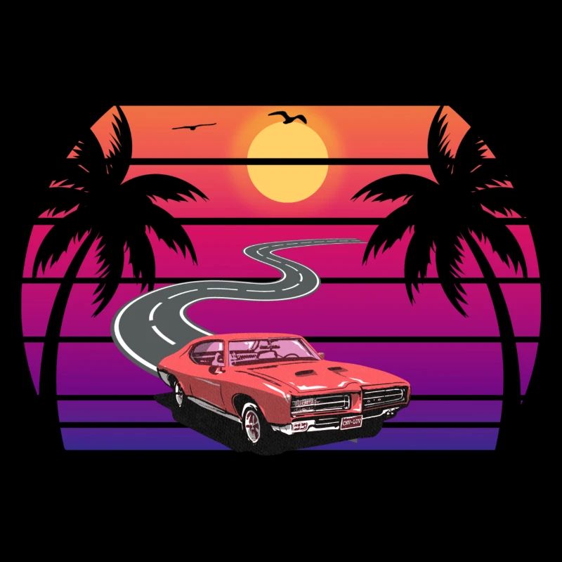 retro sunset
