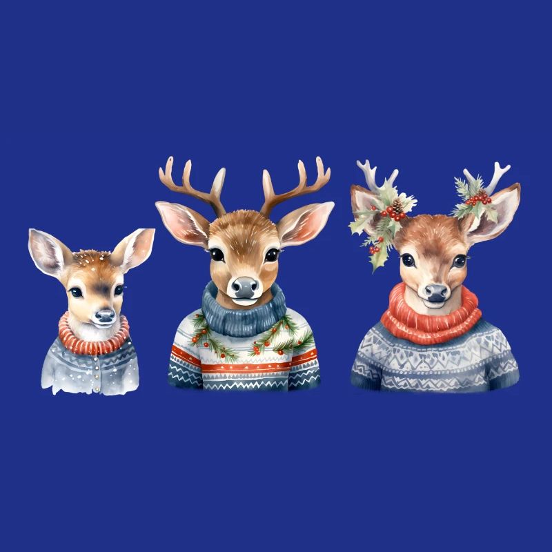 Trio de Pull de Cerf d’Hiver