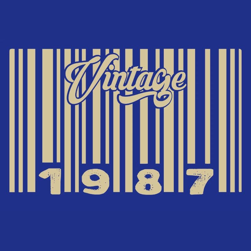 Vintage 1987 Barcode 1987: Year 2025.