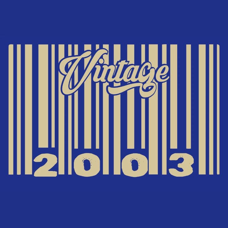 vintage 2003 Code barre 2003: Année 2025.