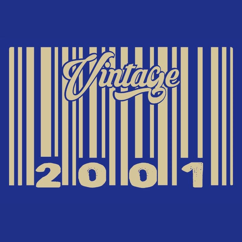 vintage 2001 Barcode 2001: Year 2025.