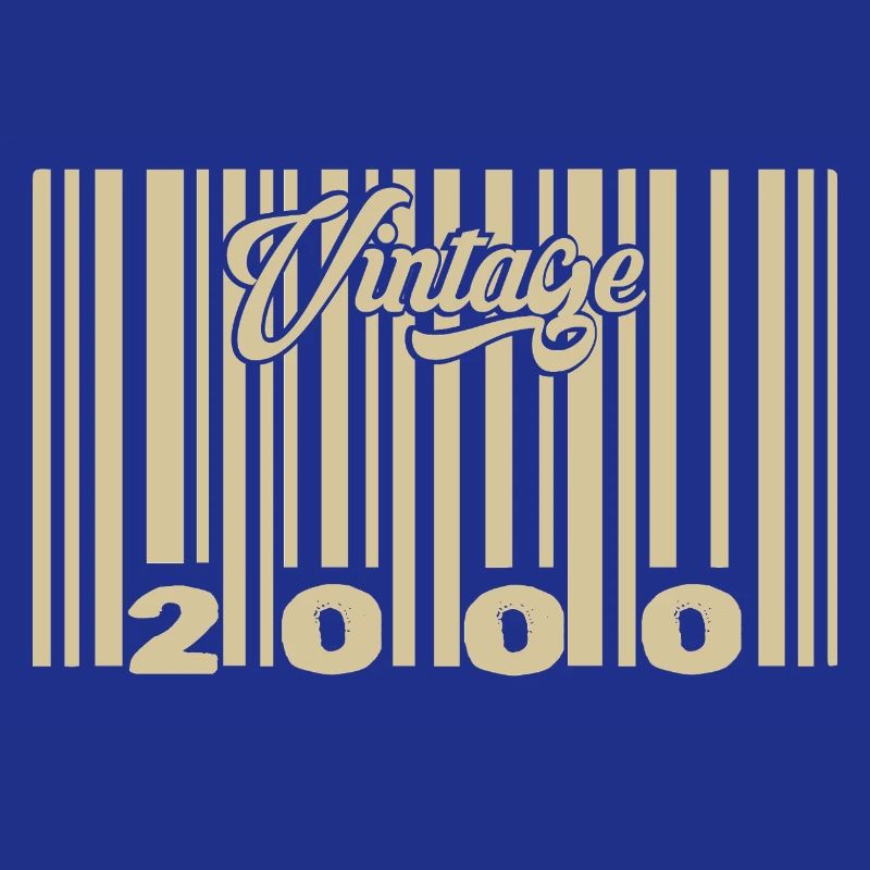 vintage 2000 Code barre 2000: Année 2025.
