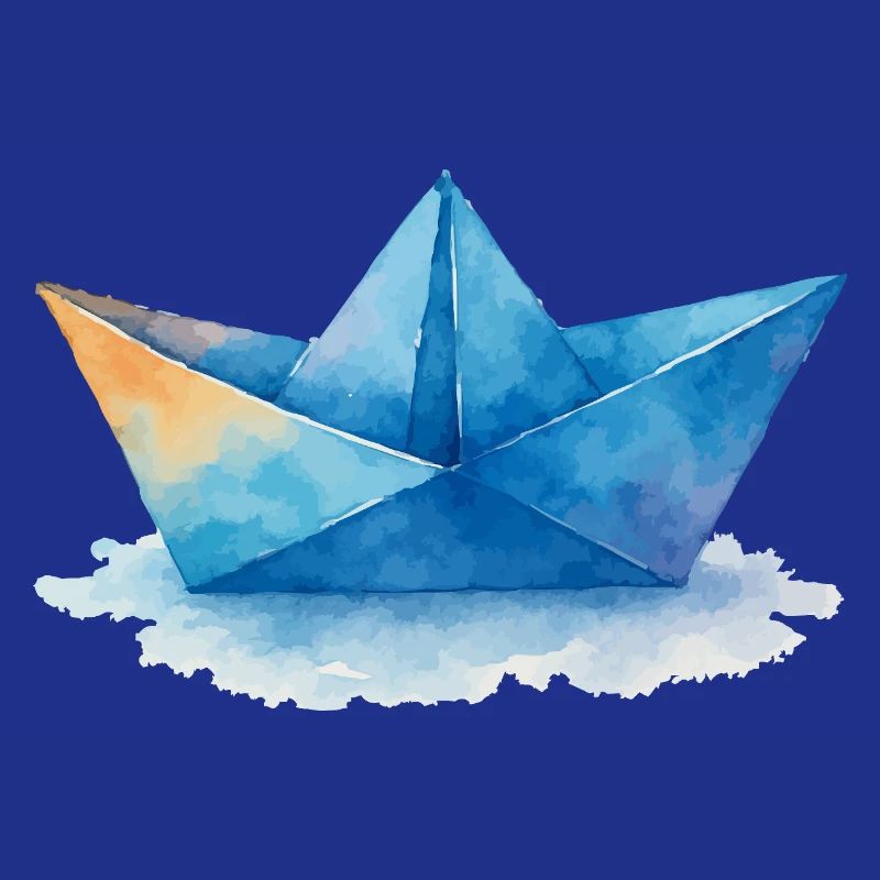 papierboot aquarell