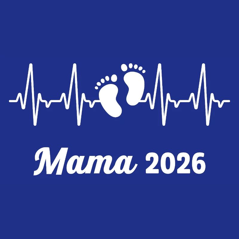 Mama 2026 Loading Werdender Mutter Herzschlag