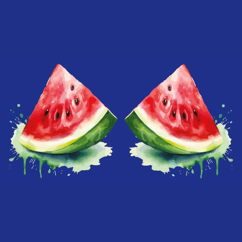 Aquarelle Pastèque