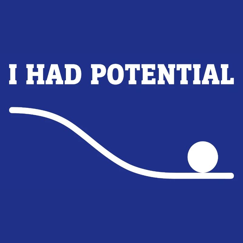 Physics Joke Potential Energy Humor Science Pun
