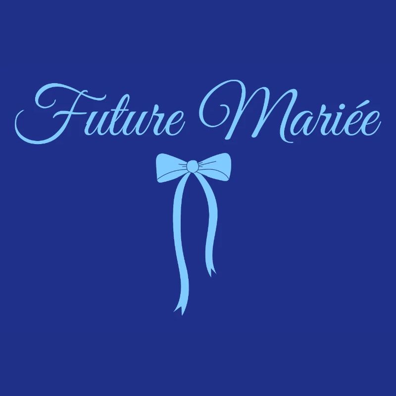 Future mariée noeud bleu