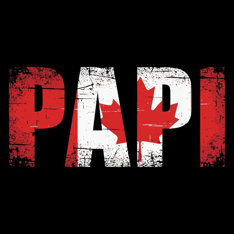 Papa Drapeau du Canada Papa Vintage